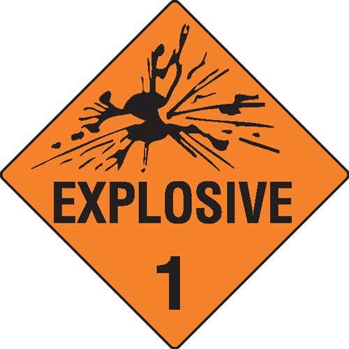 Explosives 1 Hazchem Sign