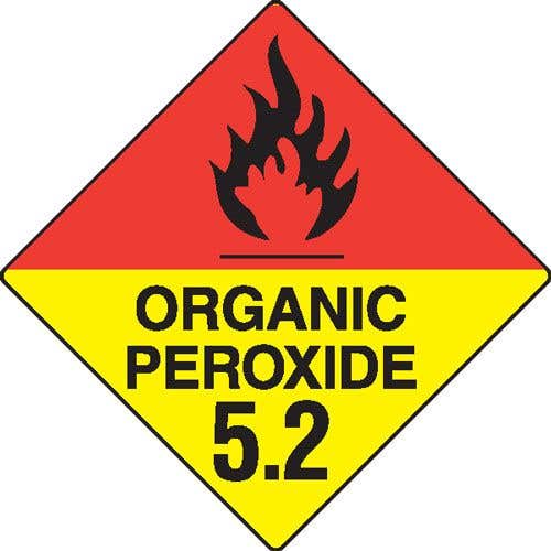 Organic Peroxide 5.2 Hazchem Sign